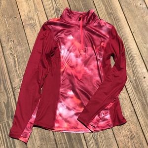 Roxy Quarter Zip Workout Top, Womens Small